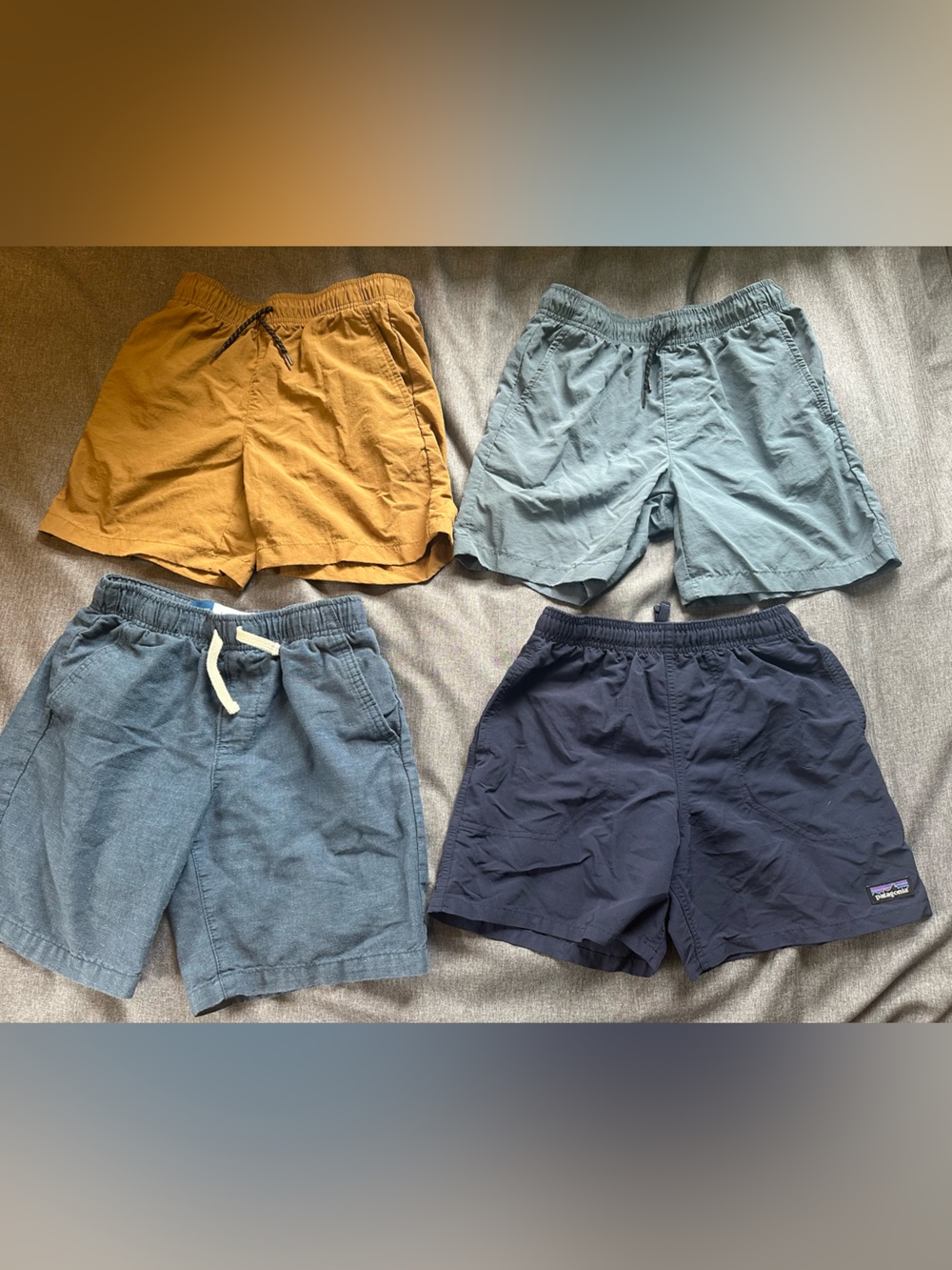 Huge Lot of Boys Shorts Size 10 - 10 pairs, 9 Old Navy, 1 Patagonia